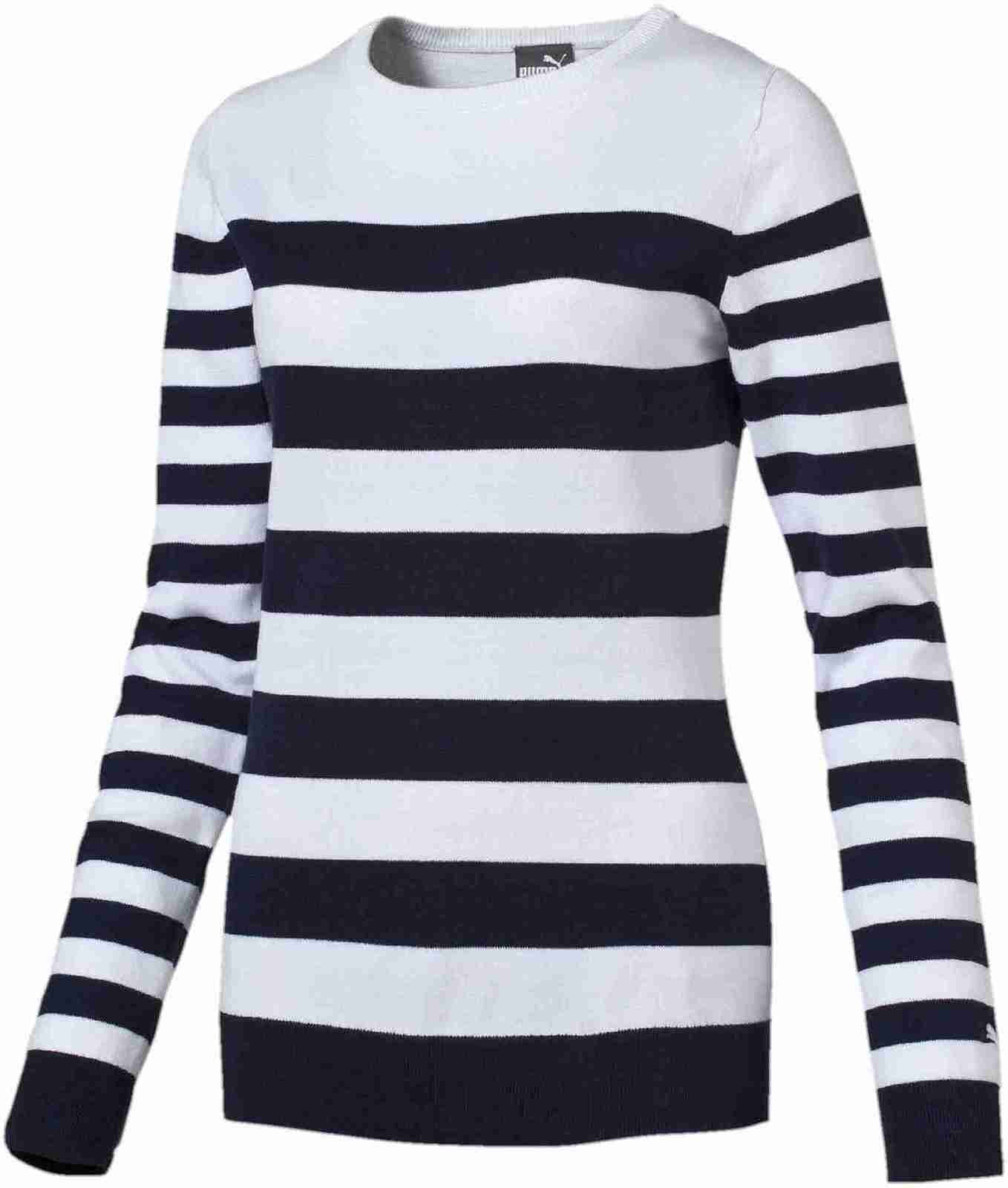 Hættetrøje/Sweater Puma Nautical Sweater Bright White-Peacoat XS Womens