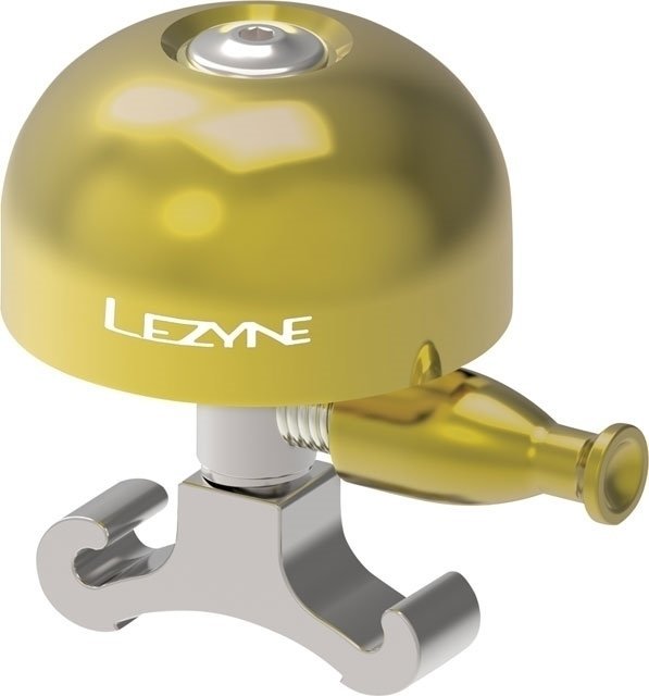 Bicycle Bell Lezyne Classic Brass Medium Silver Bicycle Bell