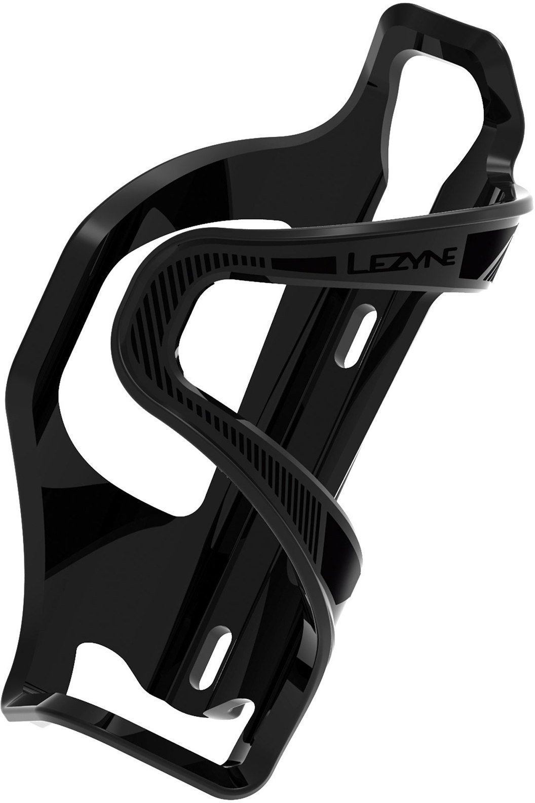 Suporte para garrafas para bicicleta Lezyne Flow Cage SL L Black Suporte para garrafas para bicicleta