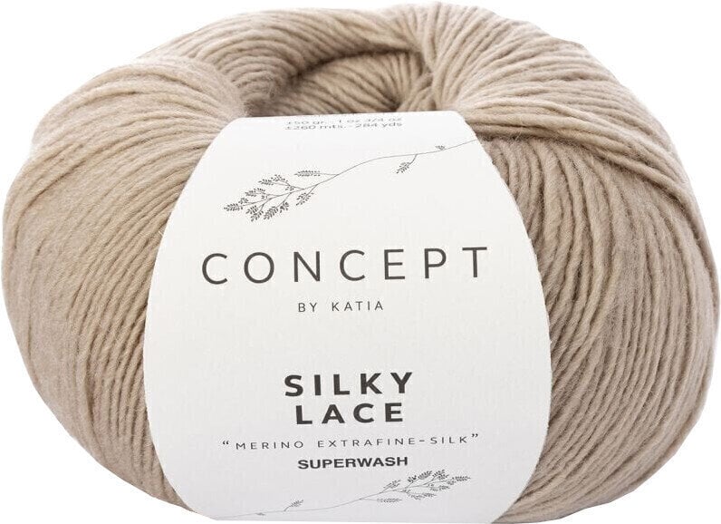 Knitting Yarn Katia Silky Lace 151 Beige