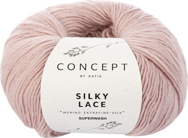 Fil à tricoter Katia Silky Lace 164 Rose