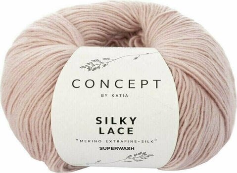 Fil à tricoter Katia Silky Lace 164 Rose - 1