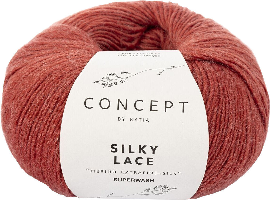Fil à tricoter Katia Silky Lace 168 Rust Fil à tricoter