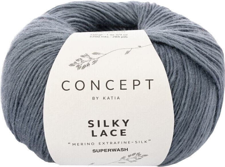Knitting Yarn Katia Silky Lace 169 Jeans