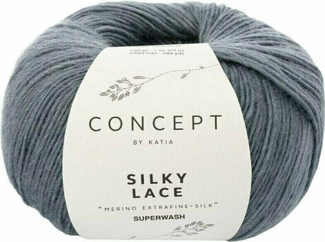 Knitting Yarn Katia Silky Lace 169 Jeans - 1