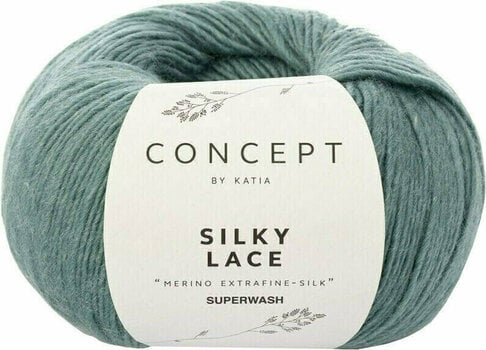 Knitting Yarn Katia Silky Lace 170 Mint Green - 1