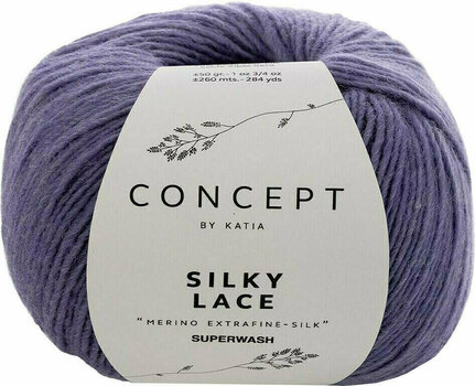 Fios para tricotar Katia Silky Lace 174 Lilac - 1
