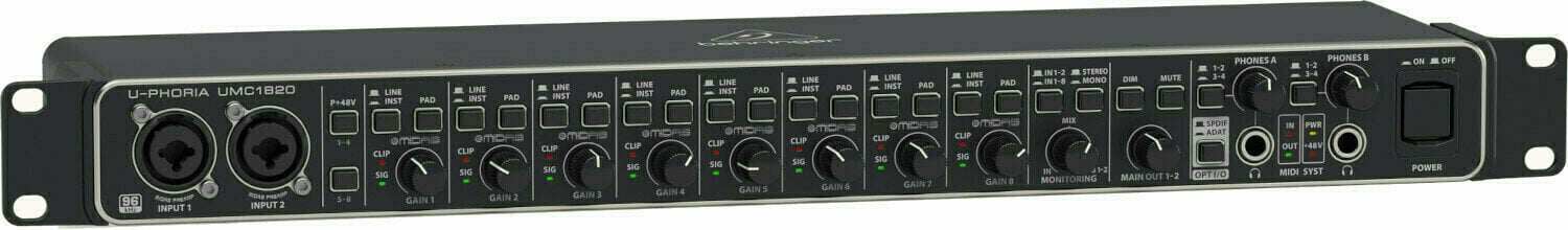 Behringer UMC1820 USB Audio Interface - Muziker