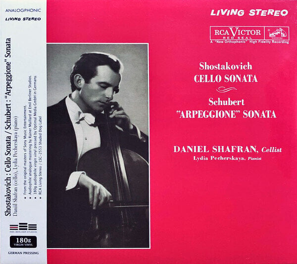 LP Daniel Shafran - Shostakovich: Cello Sonata/ Schubert: Arpeggione Sonata (200g)