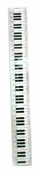 Ruler Music Sales Ruler Keyboard Design 30 cm - 1