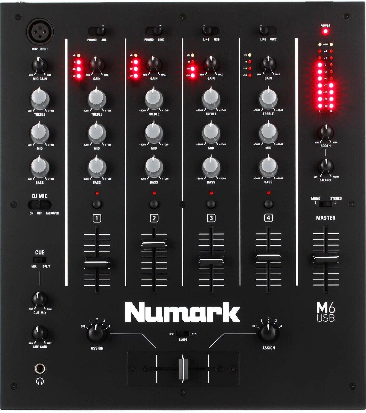 DJ-mengpaneel Numark M6-USB DJ-mengpaneel