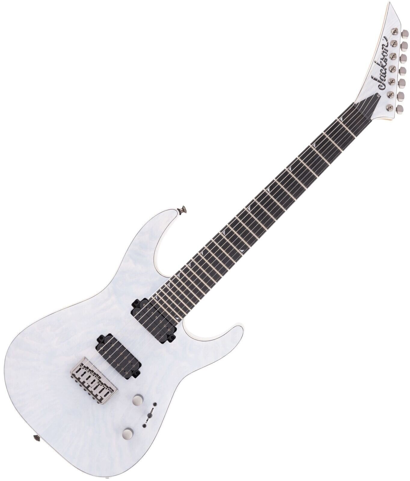 7-string Electric Guitar Jackson Pro Series Soloist SL7A MAH HT EB Unicorn White