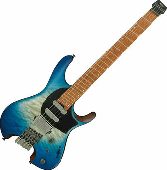 Headless gitaar Ibanez QX54QM-BSM Blue Sphere Burst - 1
