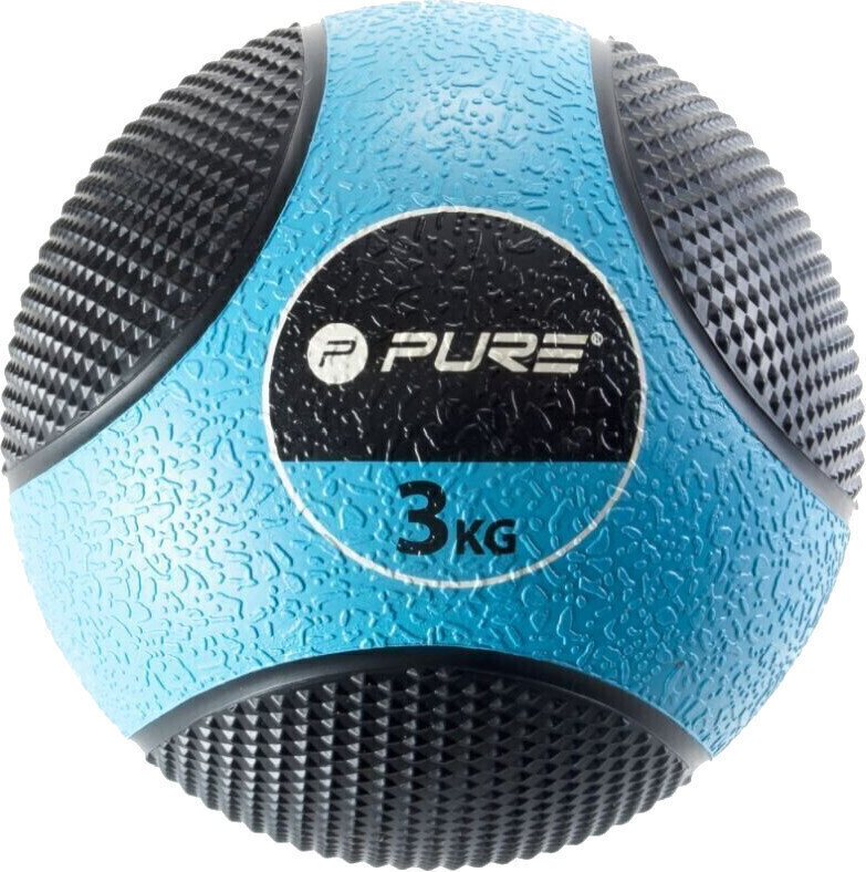 Стенна топка Pure 2 Improve Medicine Ball Син 3 kg Стенна топка