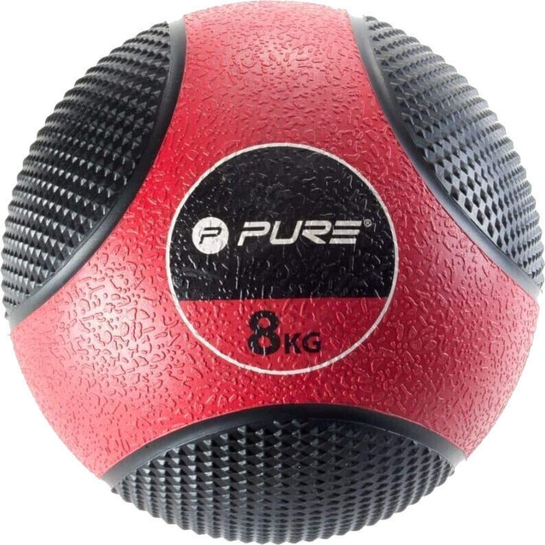 Seinäpallo Pure 2 Improve Medicine Ball Red 8 kg Seinäpallo
