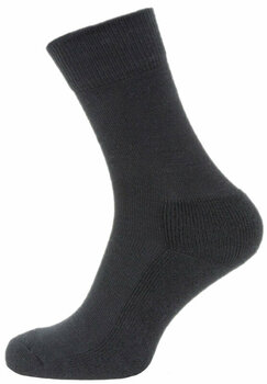 Cyklo ponožky Sealskinz Solo Merino Sock Black L Cyklo ponožky - 1