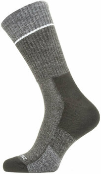 Чорапи за колоездене Sealskinz Solo QuickDry Mid Length Sock Black/Grey M Чорапи за колоездене - 1