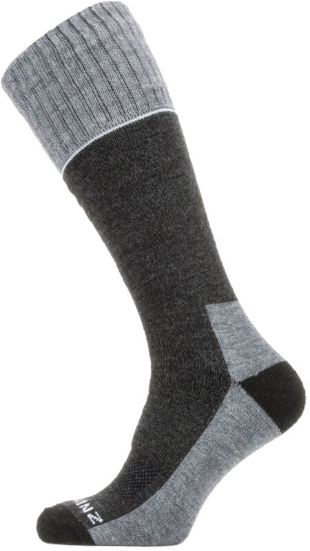 Облекло Sealskinz Solo QuickDry Knee Length Sock Black/Grey XL