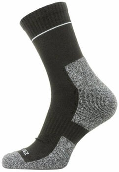 Kolesarske nogavice Sealskinz Solo QuickDry Ankle Length Sock Black/Grey M Kolesarske nogavice - 1