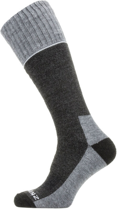 Meias de ciclismo Sealskinz Solo QuickDry Knee Length Sock Black S Meias de ciclismo