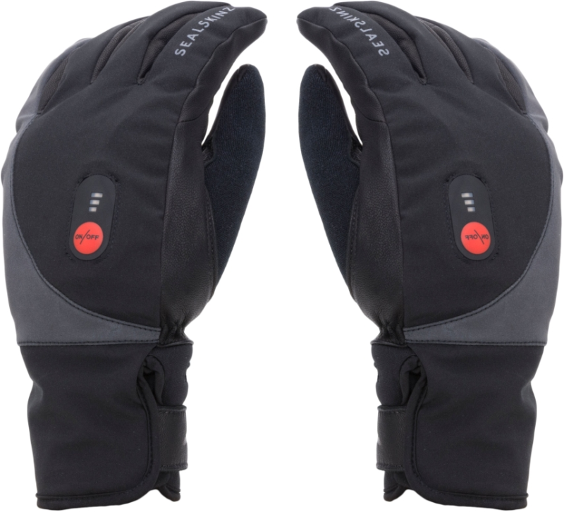Облекло Sealskinz Waterproof Heated Cycle Gloves Black S