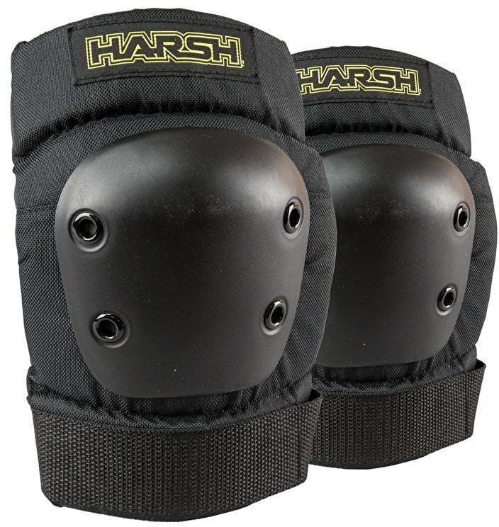 Protectores de Patines en linea y Ciclismo Harsh Pro Park Protection Elbow Pads for Adults Black S