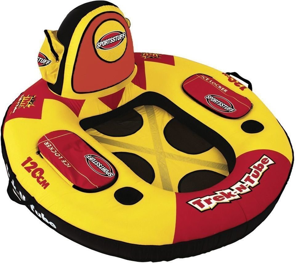 Tahadlo za loď Sportsstuff Inflatable Trek-N-Tube 1 Person Yellow/Black/Red