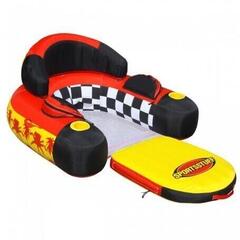 Sportsstuff Inflatable Siesta Lounge 1 Person Red/Black/Yellow Sportsstuff Inflatable Siesta Lounge 1 Person Red/Black/Yellow