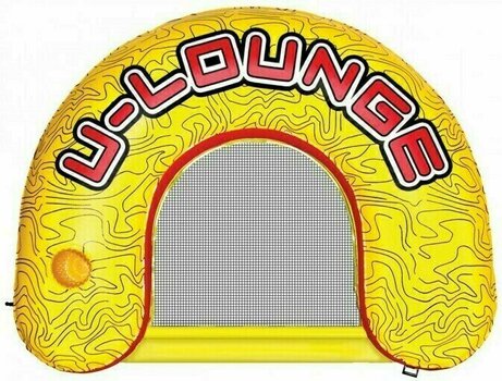 Poolmadrass Airhead Inflatable U-Lounge 1 Person yellow/red - 1