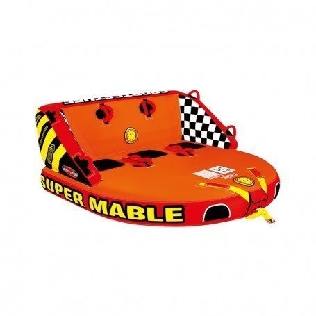 Nafukovacie koleso za čln Sportsstuff Towable Super Mable 3 Persons Orange/Black/Red