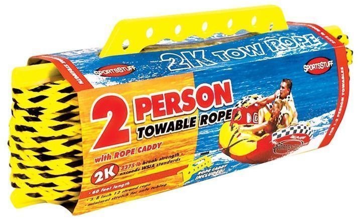 Water Ski Rope Sportsstuff Tow Rope 18 M / 1-2 Persons Yellow/Black