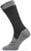Kolesarske nogavice Sealskinz Waterproof All Weather Mid Length Sock Black/Grey Marl M Kolesarske nogavice