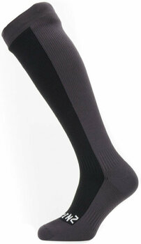 Kerékpáros zoknik Sealskinz Waterproof Cold Weather Knee Length Socks Black/Grey XL Kerékpáros zoknik - 1