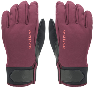 Cyklistické rukavice Sealskinz Waterproof All Weather Insulated Glove Red/Black L Cyklistické rukavice - 1