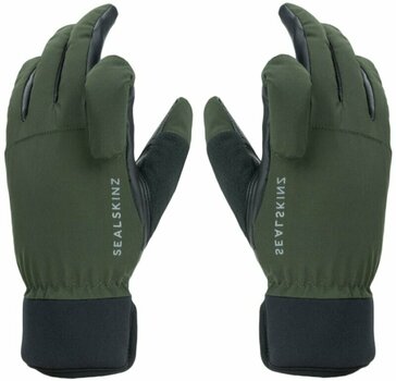Bike-gloves Sealskinz Waterproof All Weather Shooting Glove Olive Green/Black S Bike-gloves - 1