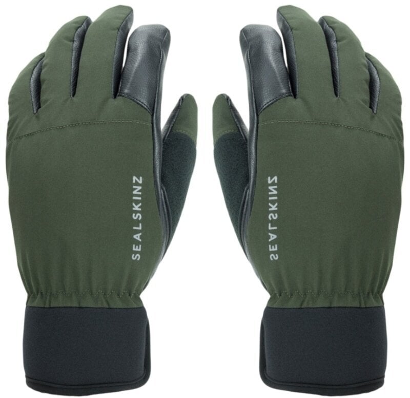 Guantes de ciclismo Sealskinz Waterproof All Weather Hunting Glove Olive Green/Black XL Guantes de ciclismo
