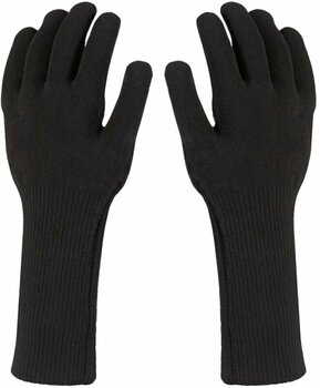 Cyklistické rukavice Sealskinz Waterproof All Weather Ultra Grip Knitted Gauntlet Black L Cyklistické rukavice - 1