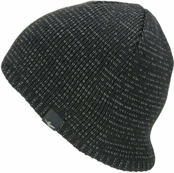 Șepca pentru ciclism Sealskinz Waterproof Cold Weather Reflective Beanie Black 2XL Căciulă - 1