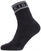 Чорапи за колоездене Sealskinz Waterproof Warm Weather Ankle Length Sock With Hydrostop Black/Grey XL Чорапи за колоездене