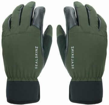 Cyklistické rukavice Sealskinz Waterproof All Weather Hunting Glove Olive Green/Black M Cyklistické rukavice - 1