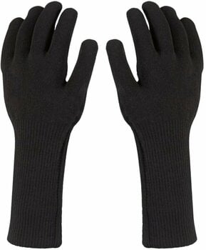 Gants de vélo Sealskinz Waterproof All Weather Ultra Grip Knitted Gauntlet Black S Gants de vélo - 1