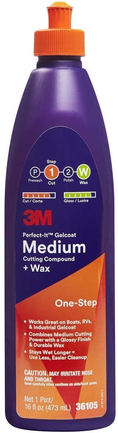 Środek czyszczący włókna szklanego 3M Perfect-It Gelcoat Medium Cutting + Wax 473ml