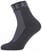 Cycling Socks Sealskinz Waterproof All Weather Ankle Length Sock with Hydrostop Black/Grey M Cycling Socks