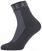 Chaussettes de cyclisme Sealskinz Waterproof All Weather Ankle Length Sock with Hydrostop Black/Grey L Chaussettes de cyclisme