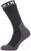 Șosete ciclism Sealskinz Waterproof Extreme Cold Weather Mid Length Sock Black/Grey/White S Șosete ciclism