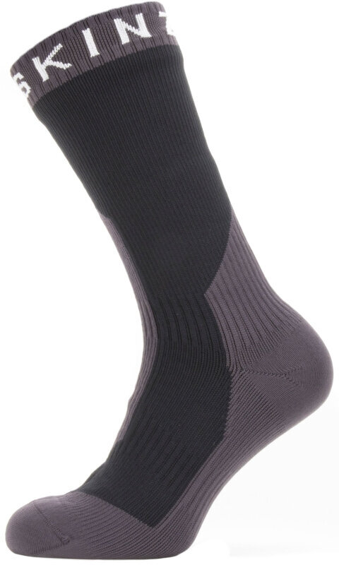 Облекло Sealskinz Waterproof Extreme Cold Weather Mid Length Sock Black/Grey/White XL