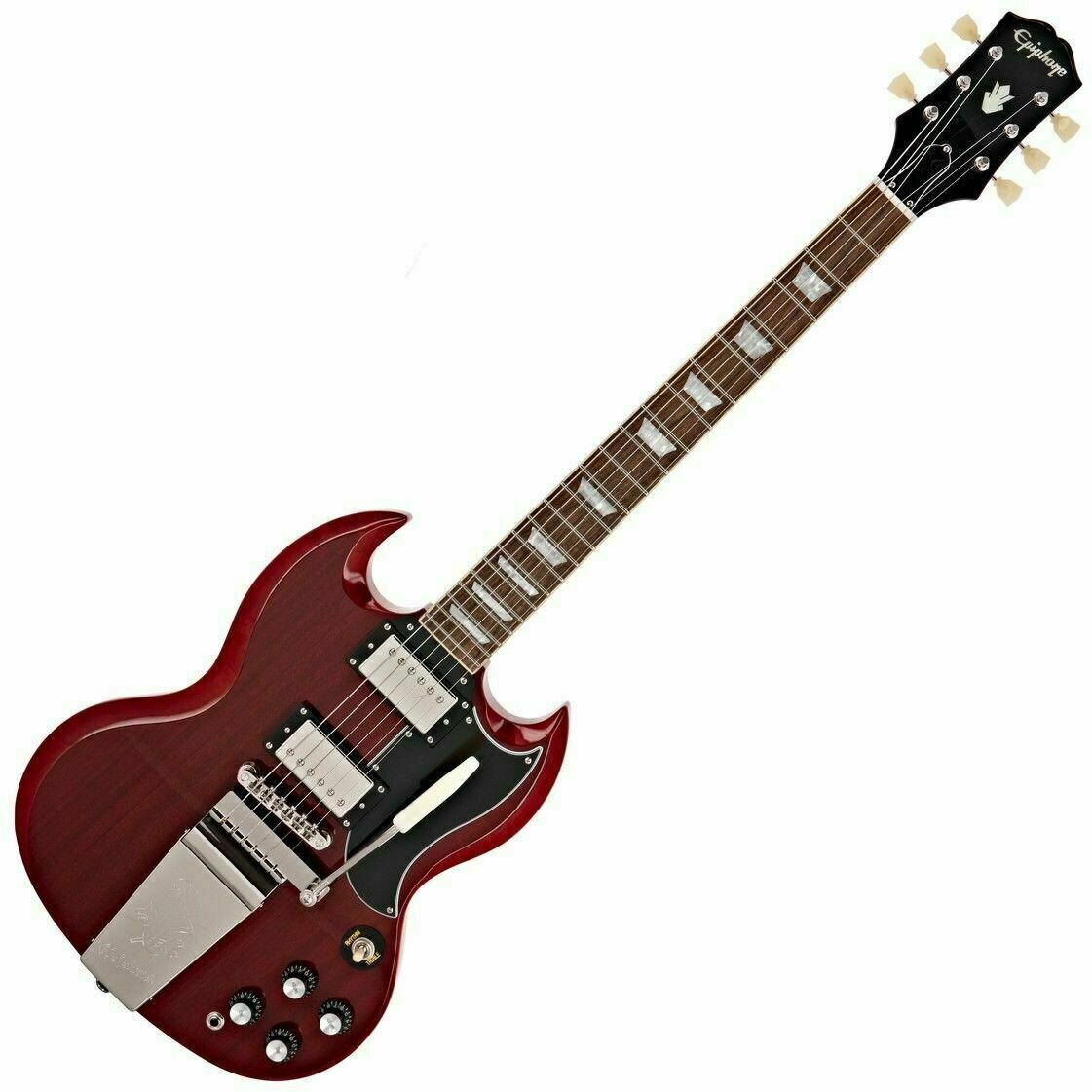Guitarra elétrica Epiphone SG Standard '61 Maestro Vibrola Vintage Cherry