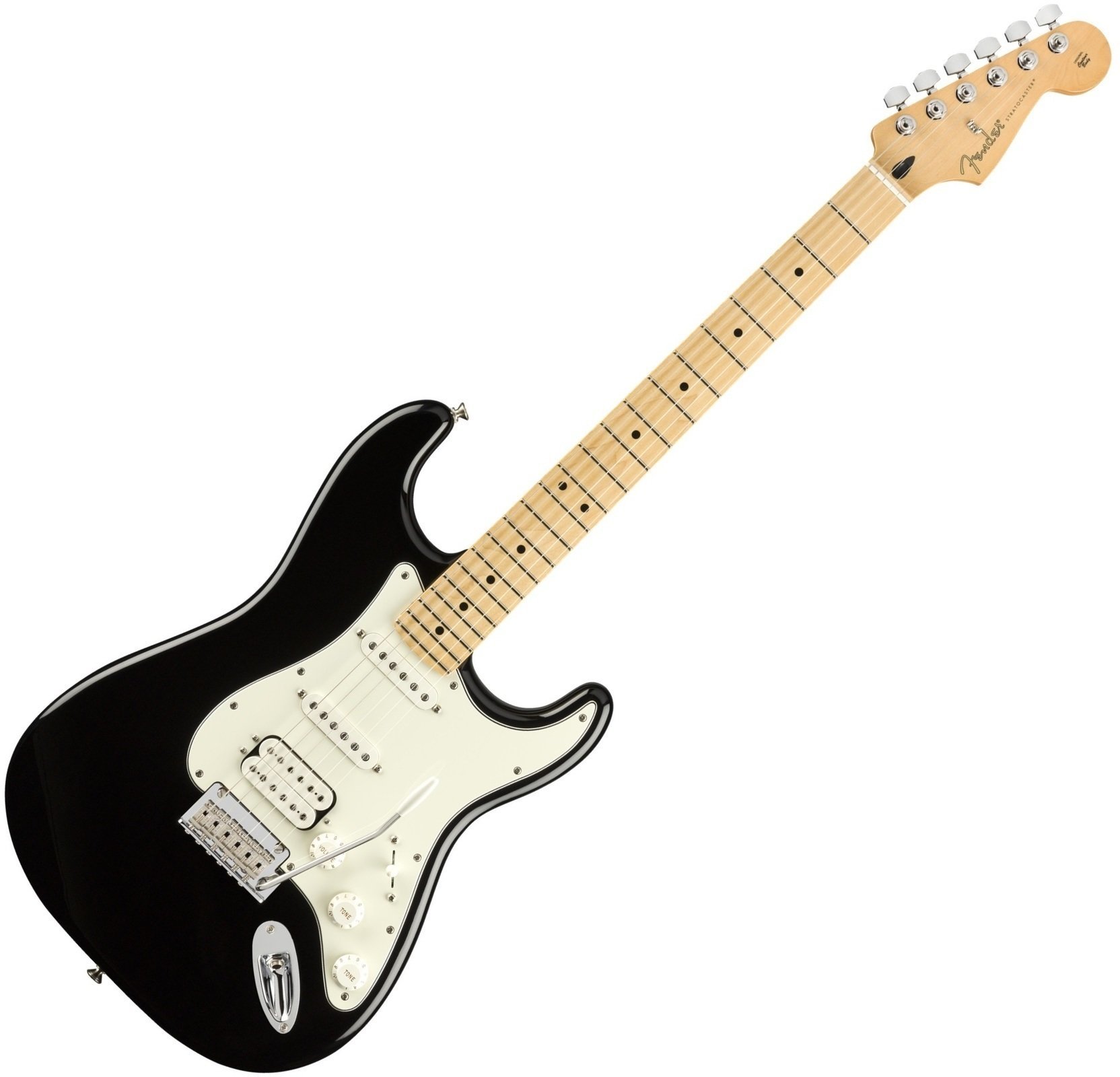Elektrische gitaar Fender Player Series Stratocaster HSS MN Zwart