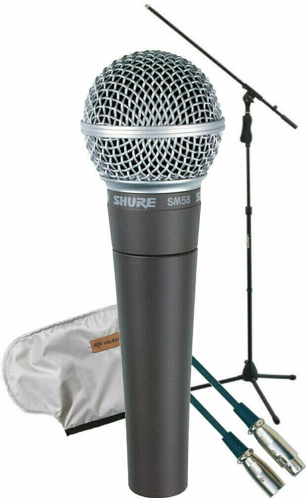 Shure SM58-LCE SET Vocal Dynamic Microphone - Muziker
