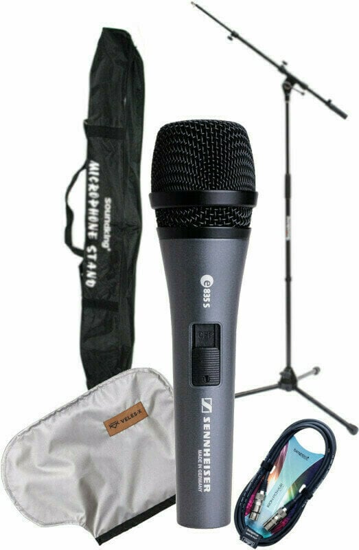 Mikrofon dynamiczny wokalny Sennheiser E835-S SET Mikrofon dynamiczny wokalny